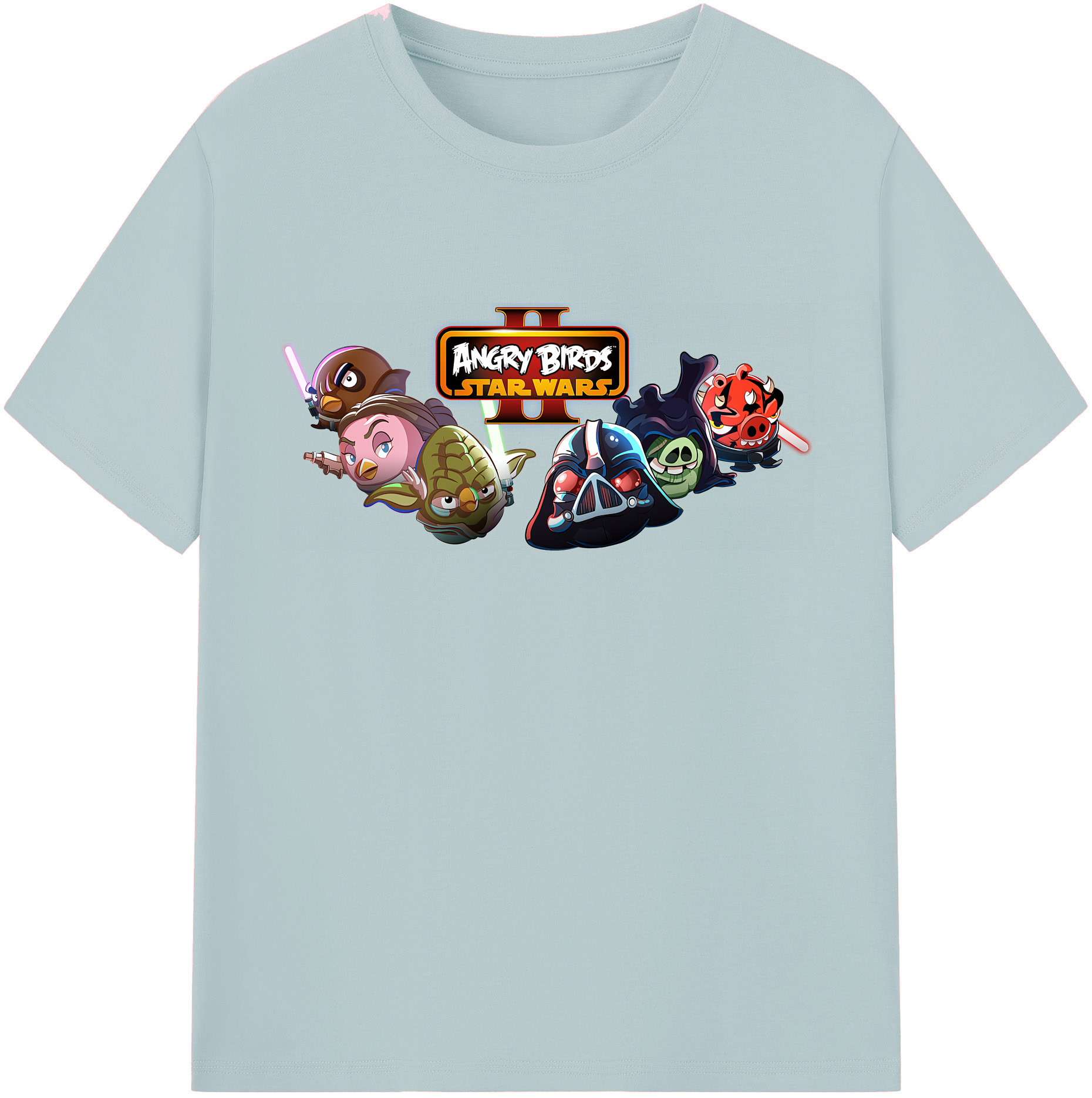 （画像用） Angry Birds アングリーバード 綿100％半袖Tシャツ（フロントプリント）